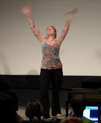 Jenny dancing for Intervarsity 2006