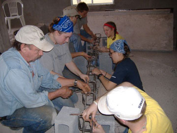 Jenny on mission trip to Mexico 2007